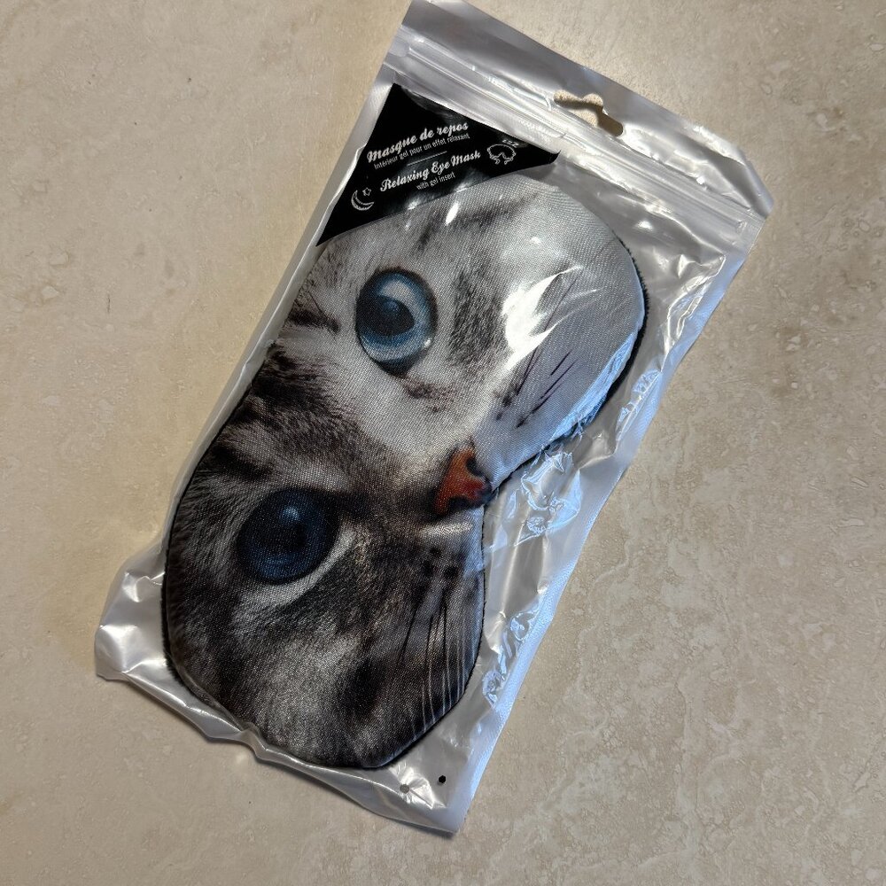 3/$20, Cat Sleeping Eye Mask with Gel Insert, Free Gift for Bundle